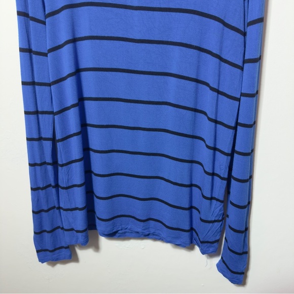 Michael Kors Longsleeve Top Stripes Blue Women Size L - Picture 2 of 8